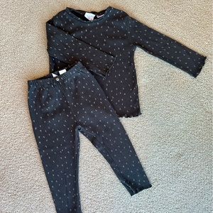 Zara ribbed matching set, size 18-24 months